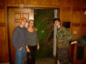 Unusual Student Problems—Giant Christmas Tree Stuck in Stairwell outside of Commons, November, 2004